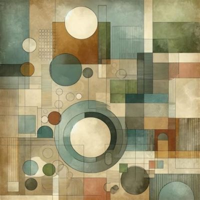  Echoes of Ancestry - A Study in Geometric Abstraction and Vibrant Earth Tones